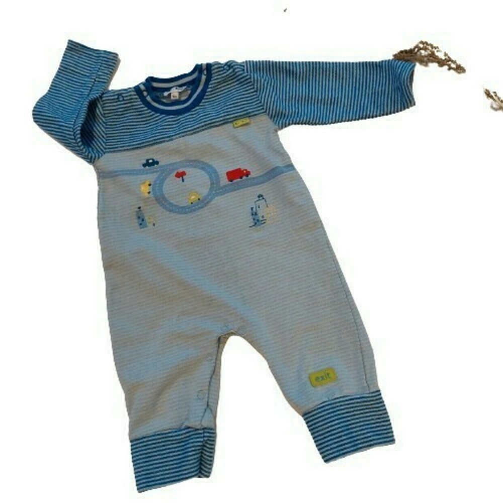 Le Top Blue Cars Jumpsuit Play Onepiece 9M💙